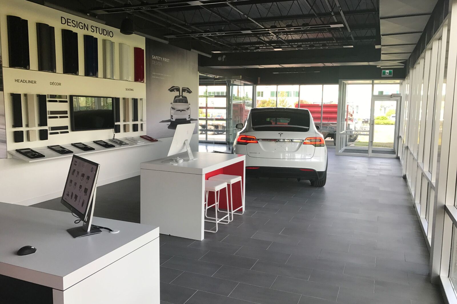 Calgary Tesla Service Shop design studio built by Brodhagen Builders